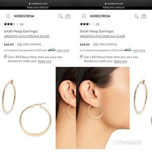 Argento Vivo Sterling Silver Small Hoops